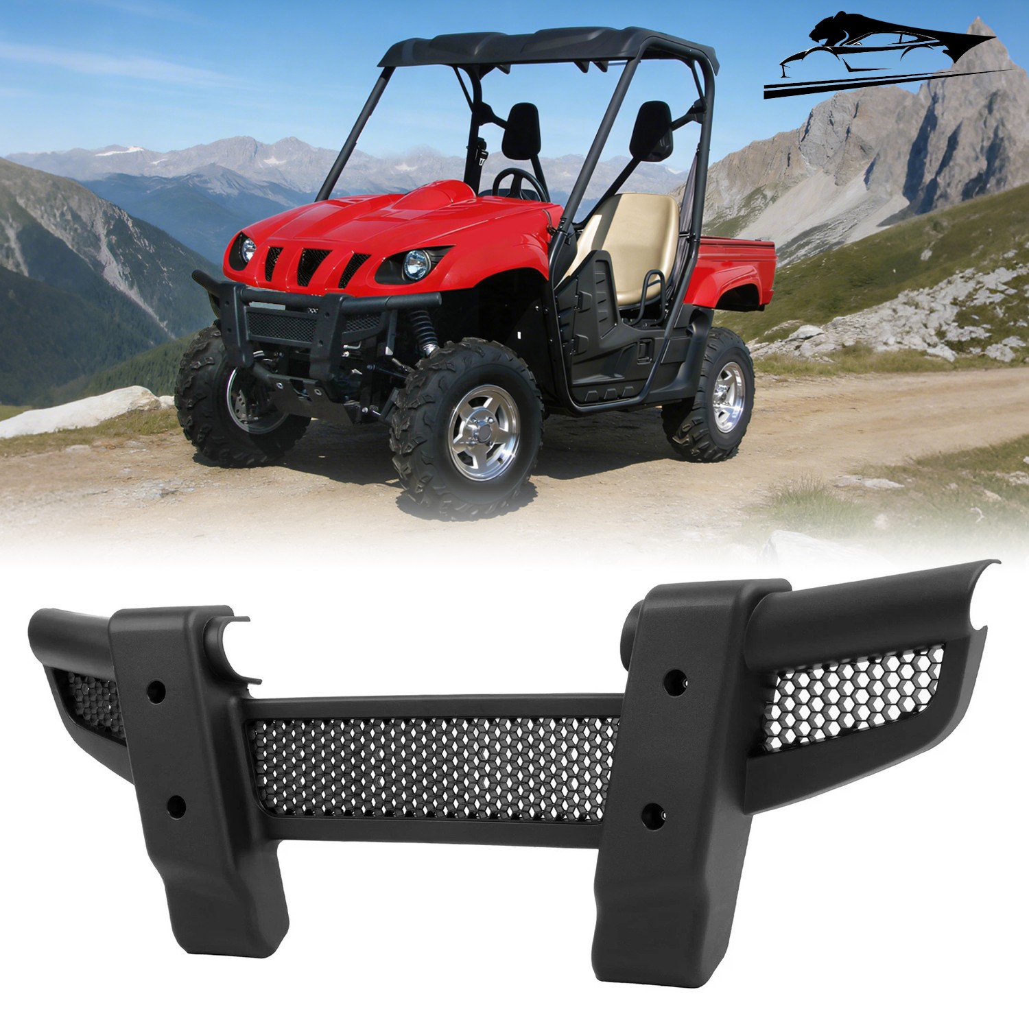 For Yamaha Rhino 450 660 700 2004-13 Front Bumper Cover Grille ＃5UG-F842A-00-00