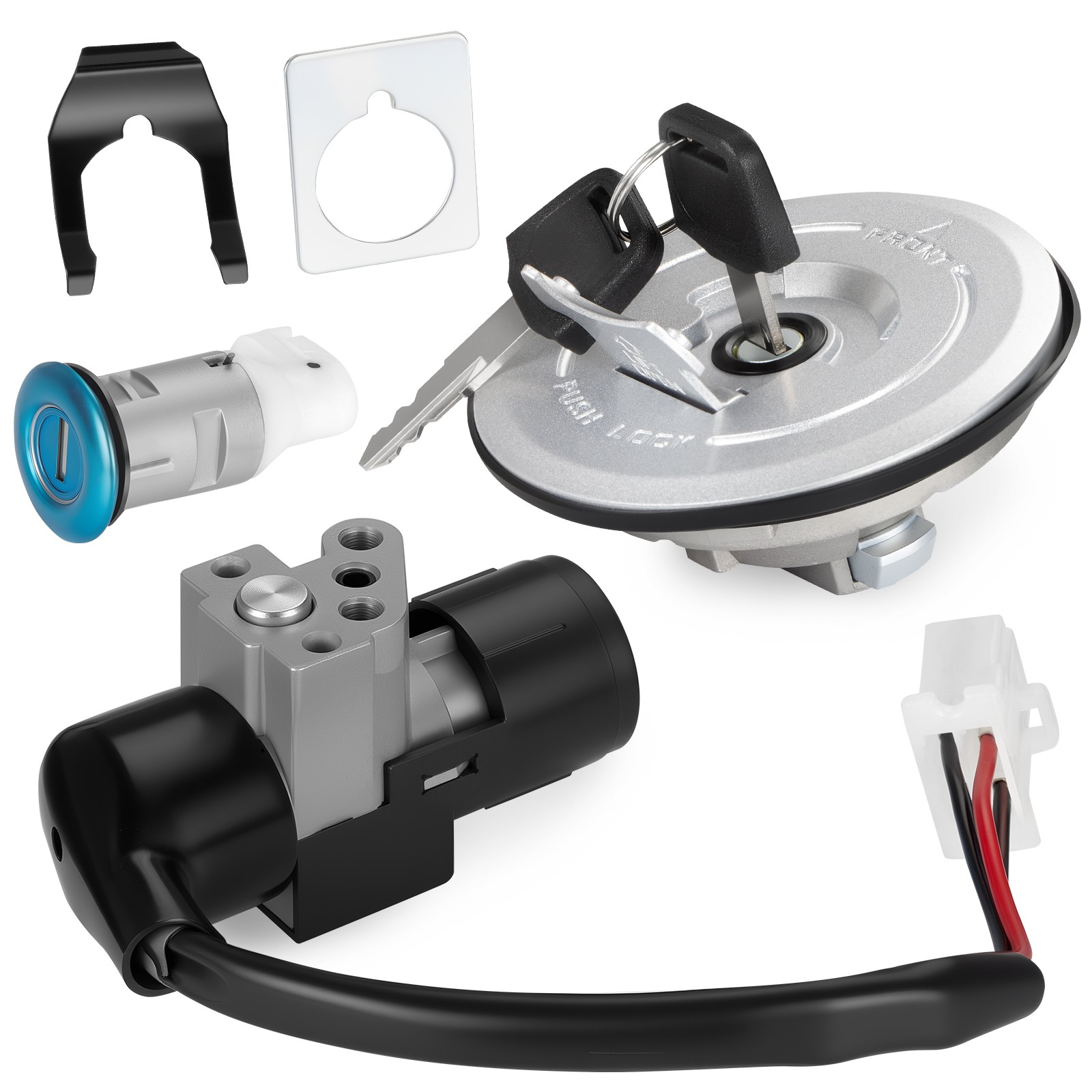 Ignition Switch Fuel 35100-K26-901 For Honda Grom 125 14-15 Gas Cap Key Lock Set