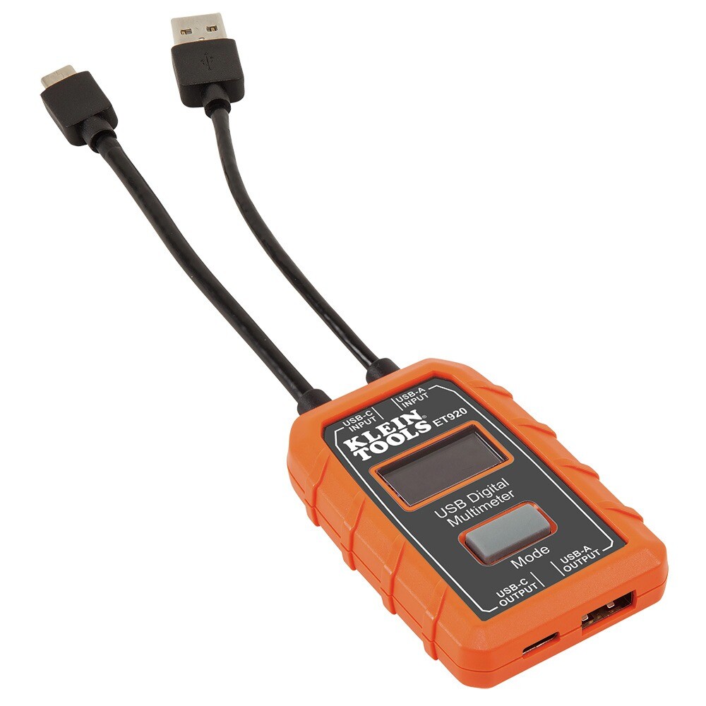 Klein Tools ET920 USB-A and USB-C Digital Meter New