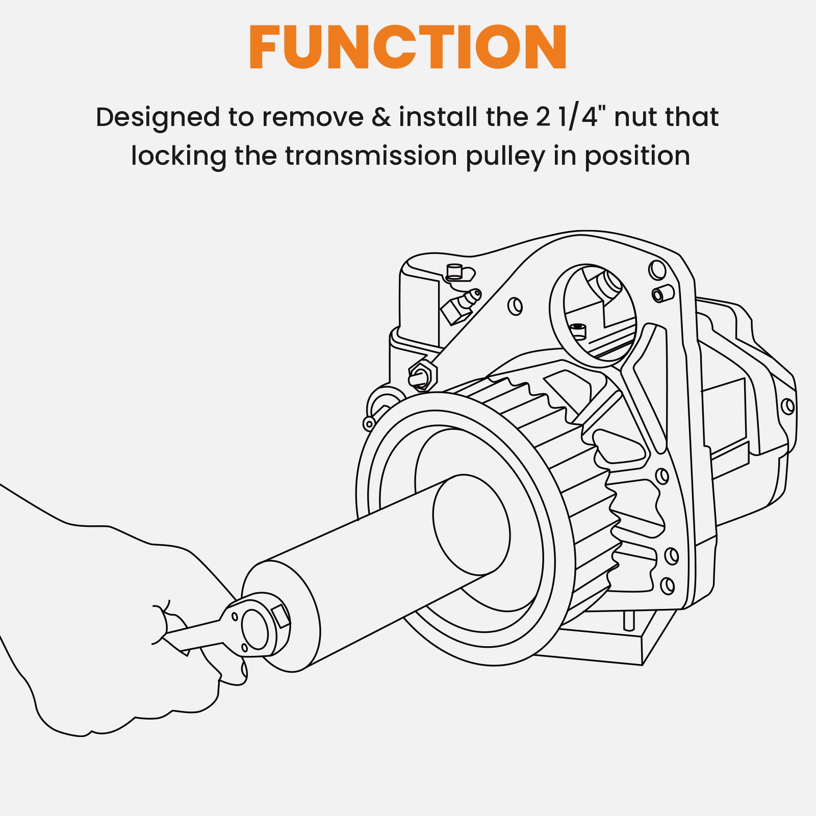 Mainshaft Lock Nut 2 1/4" Sprocket Socket For Harley Davidson Dyna 2006 - now
