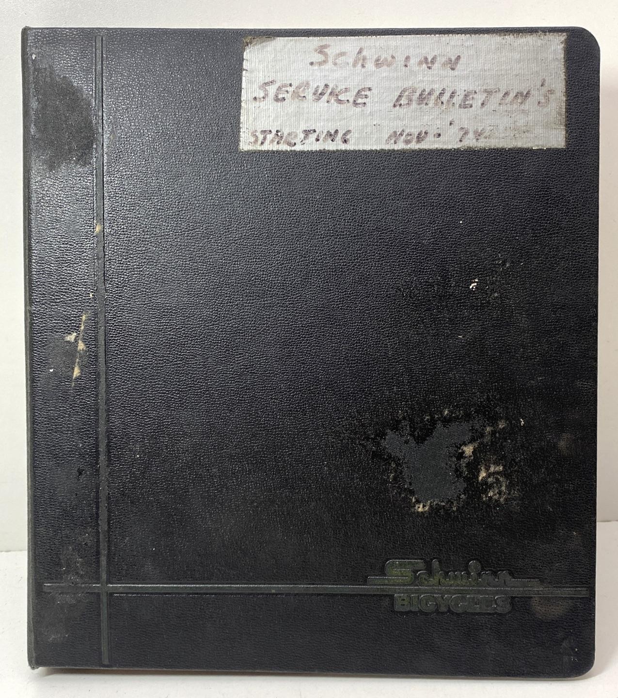 1970's Schwinn Service Clinic Bulletins Ring bound