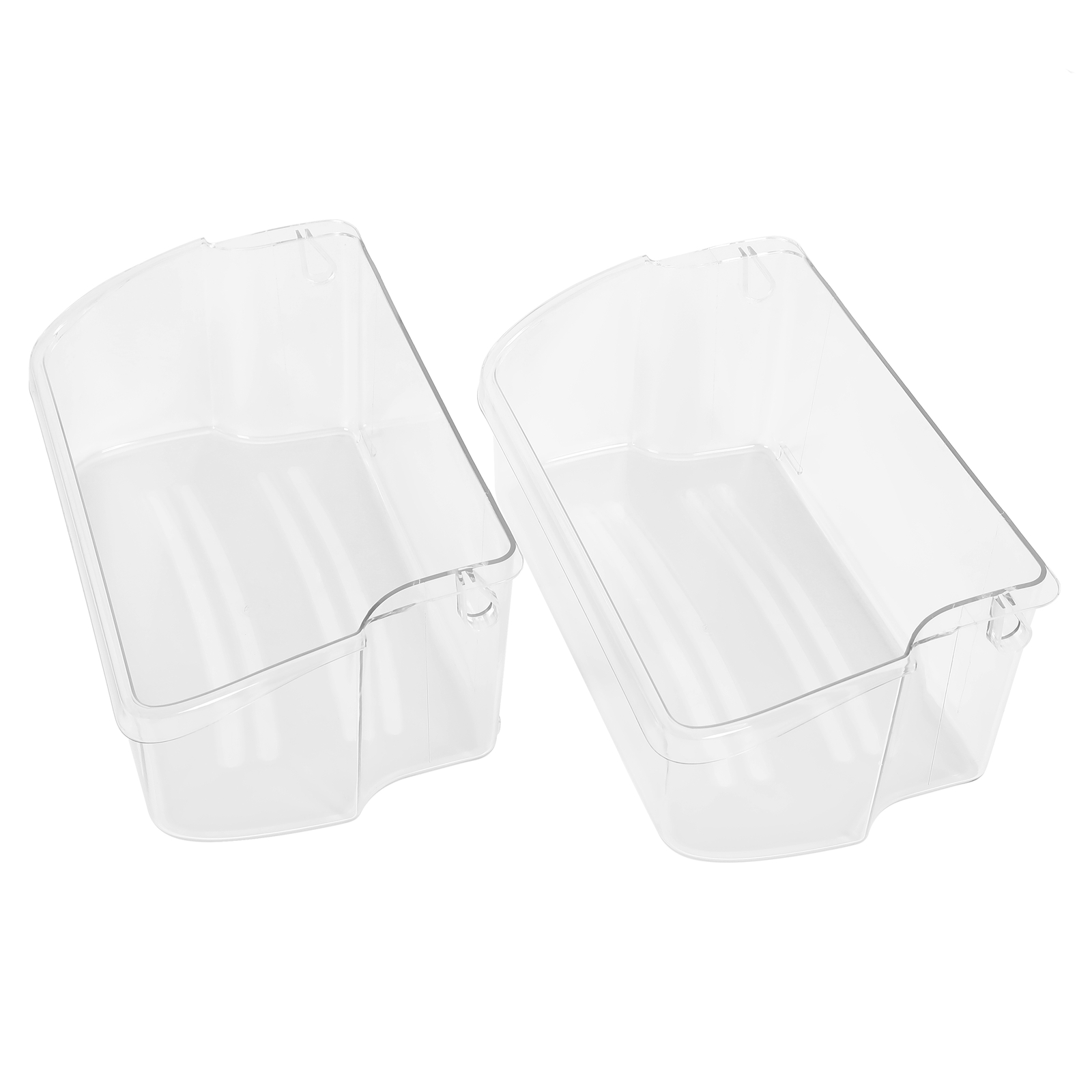 2 Pack Clear Refrigerator Door Bin Shelf #240324502 For Frigidaire Kenmore