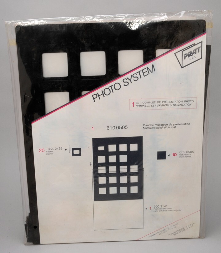 Prat Paris 35mm 20 Slide Presentation Display Storage Mat Board in sleeve