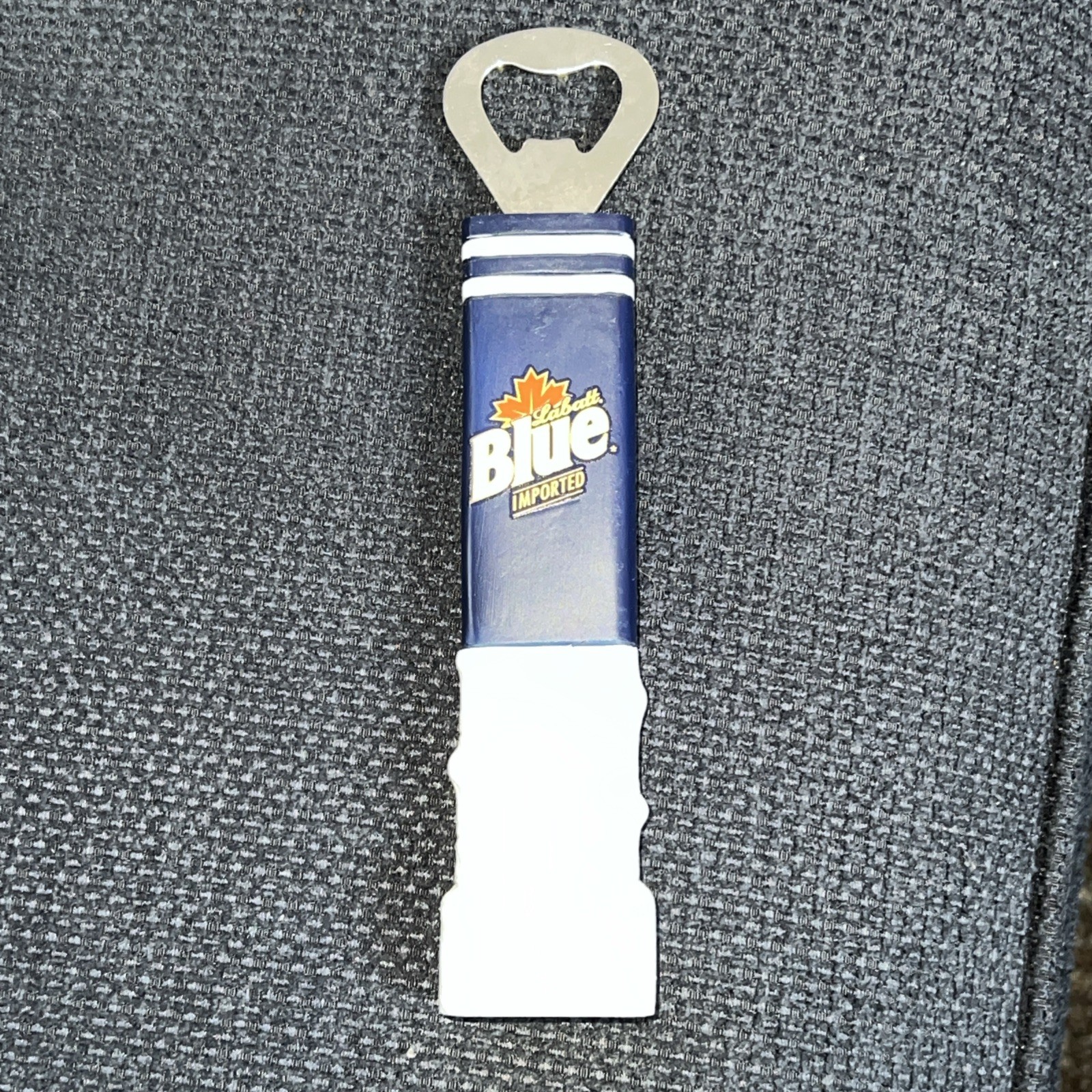 LABATT BLUE Imported Hockey Stick Handle Beer Bottle Opener