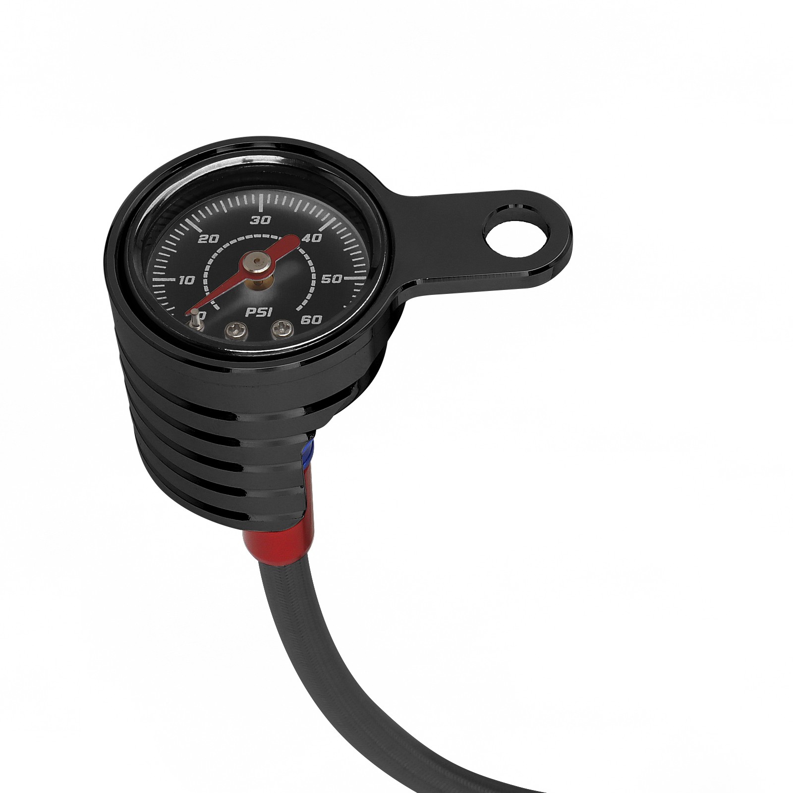 For Harley Twin Cam Black Oil Pressure Gauge Kit Touring Softail Dyna 1999-2017