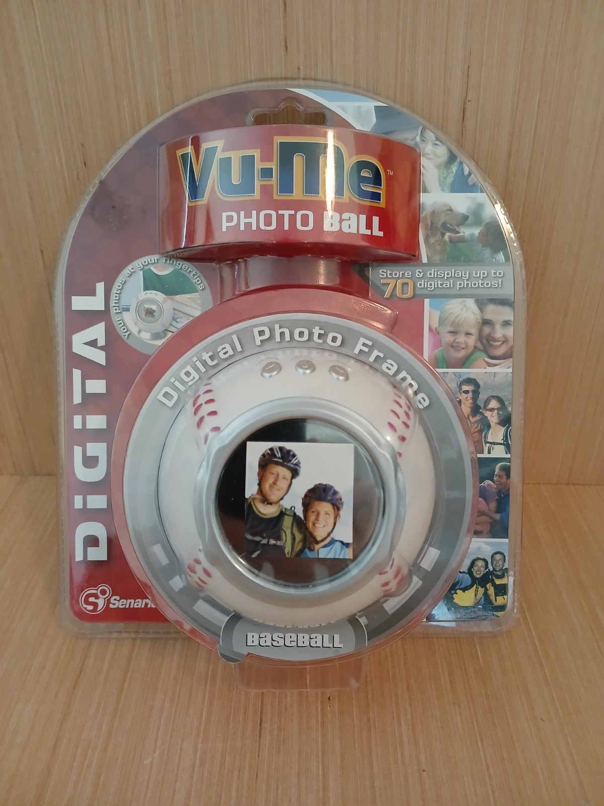 VU-ME Photo Ball Digital Photo Frame Baseball Store Up to 70 Photos Brand NEW