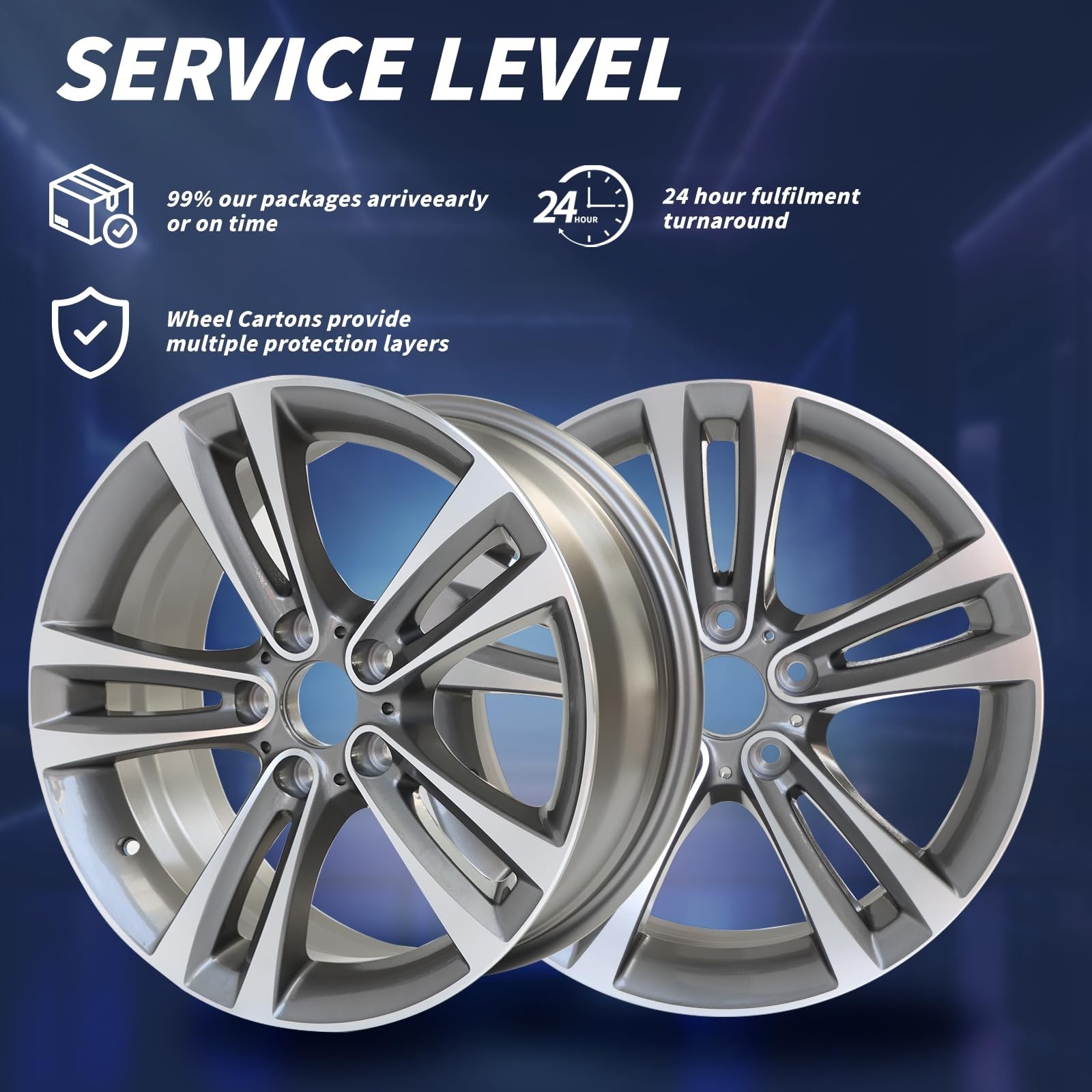 18" X 8" Wheel Rim Fits for BMW 3 Series 4 Series OEM Design Wheel 18" 18x8 M...