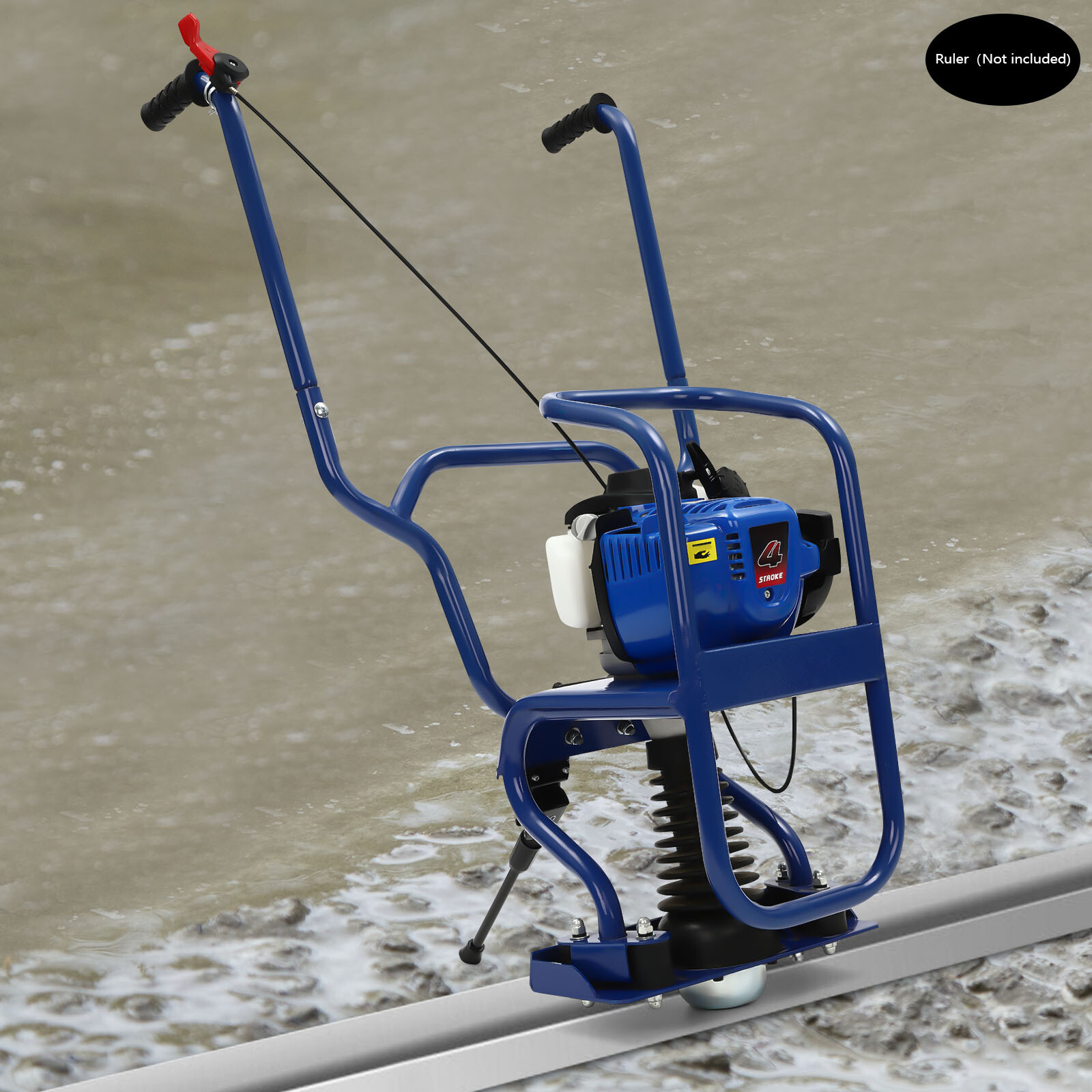 NEW! Gas Power Concrete 4-Stroke Surface Vibratory Leveling Screed Tamper