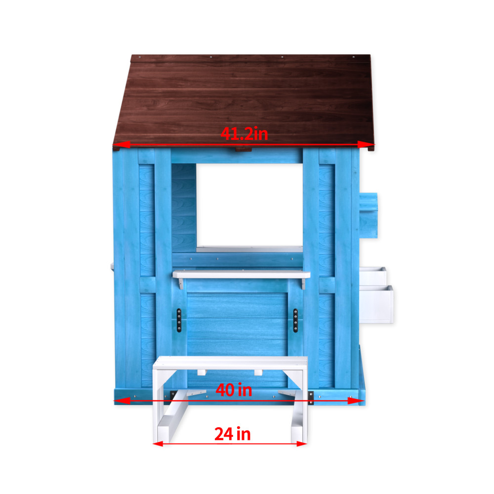 Kids Cabin Playhouse Playset Indoor or Outdoor Toy House Cottage Boys Girls Gift