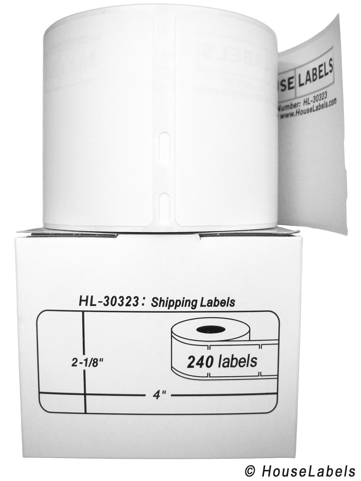 DYMO LW 30323 / 30573 Direct Thermal Shipping Labels - (40) Rolls - 2-1/8" x 4"