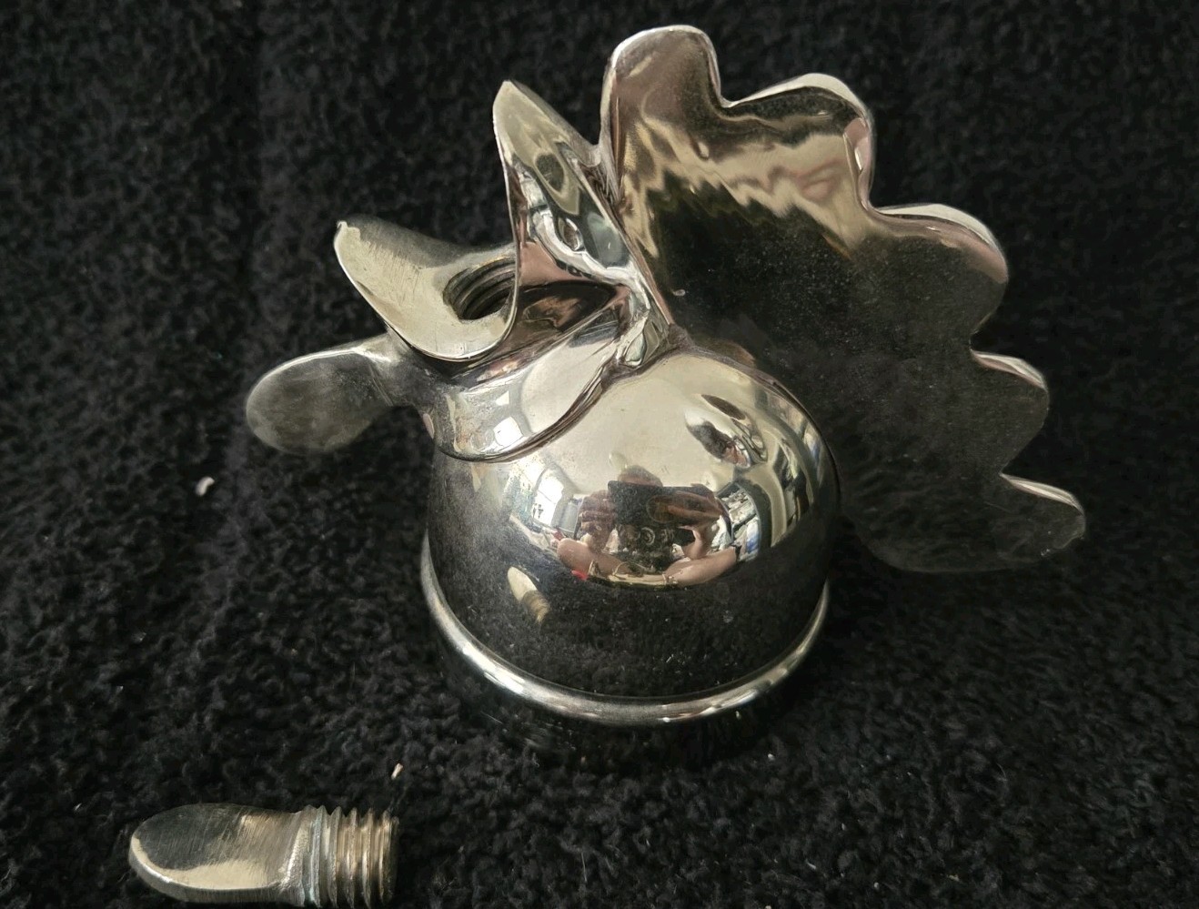 VTG Restoration Hardware Repro Art Deco Silver Plated Rooster Cocktail Shaker