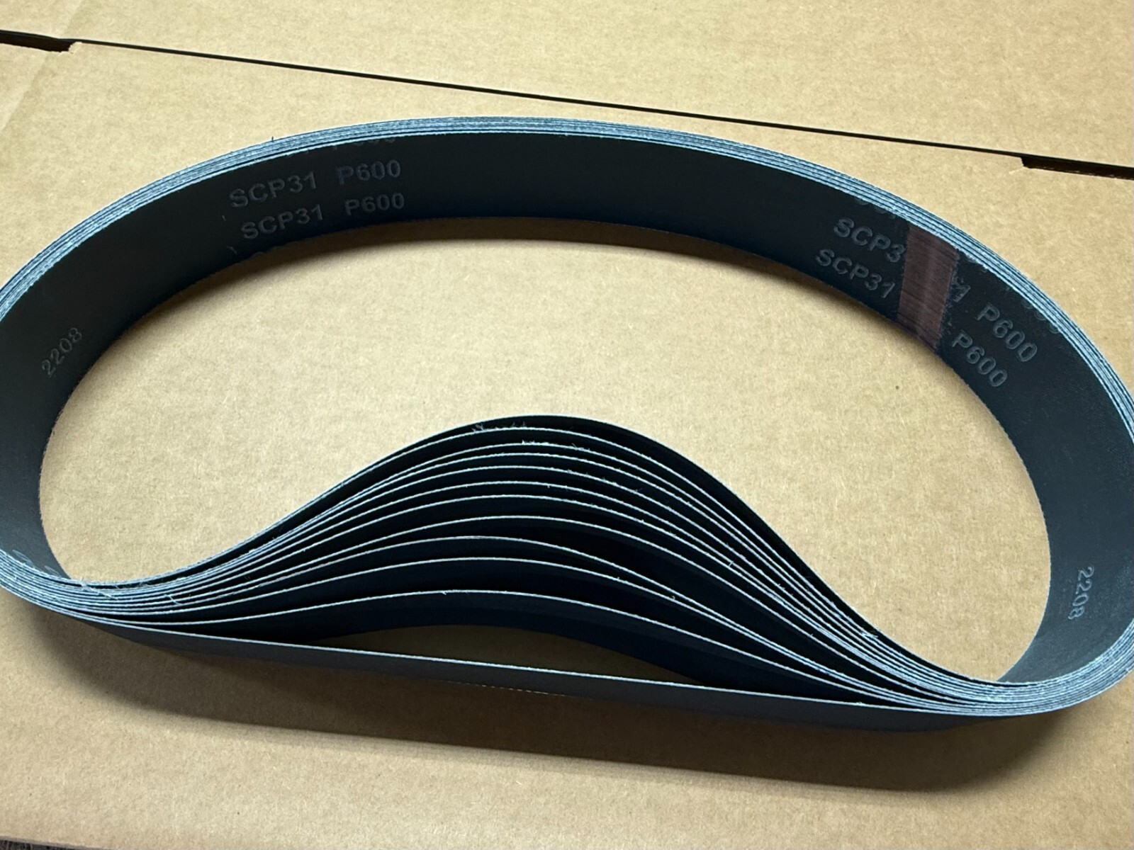 PREMIUM  S/C,  WATERPROOF  SANDING  BELTS  1" X 42",  10 - PACK,  600-GRIT