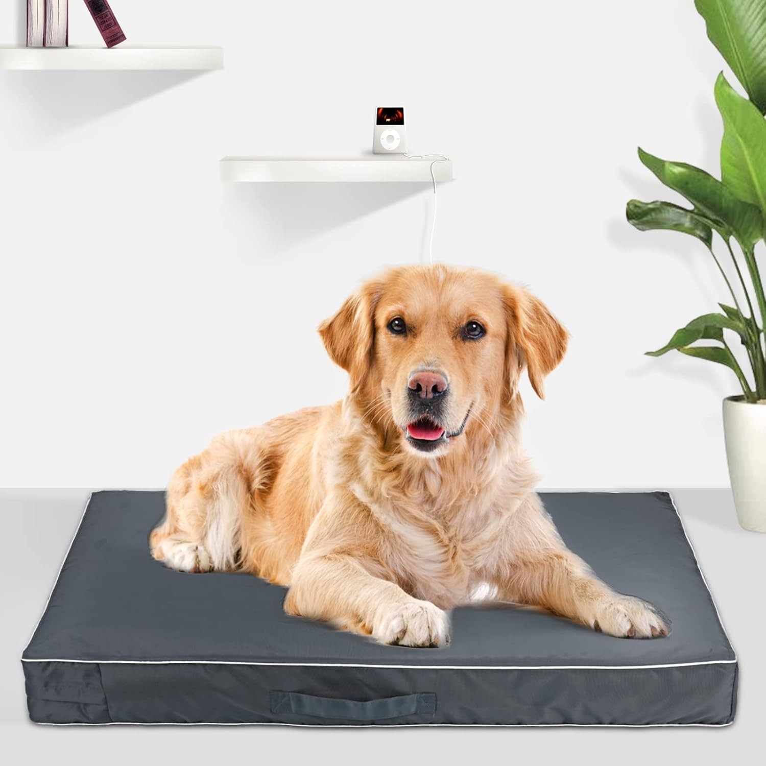 Premium Dog Bed Cover  36L x 27W x 4H Inch, Dog Bed Cushion Cover  Washable