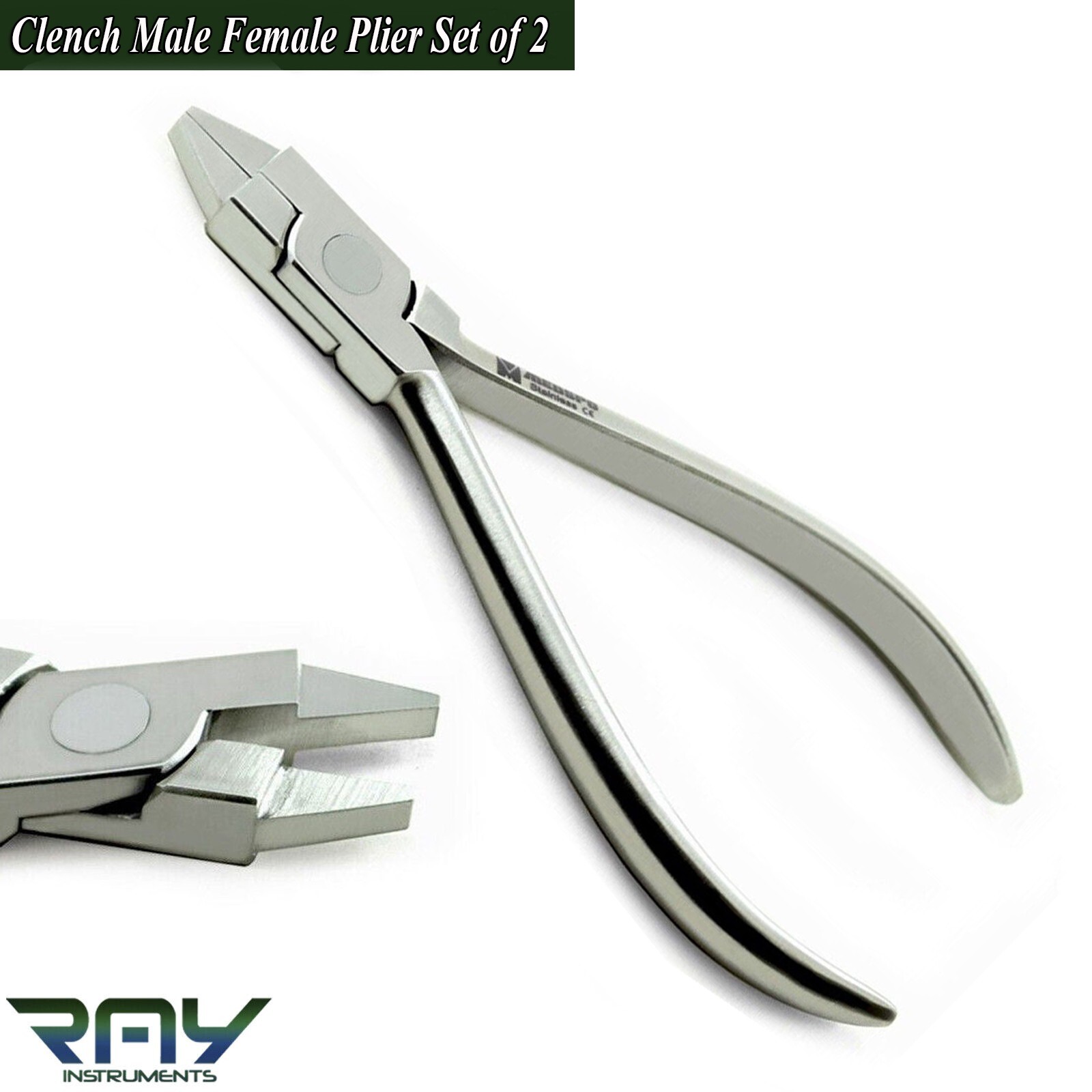 Orthodontic Male & Female Torquing Pliers Dental Torque Bending Arch Wire Plier