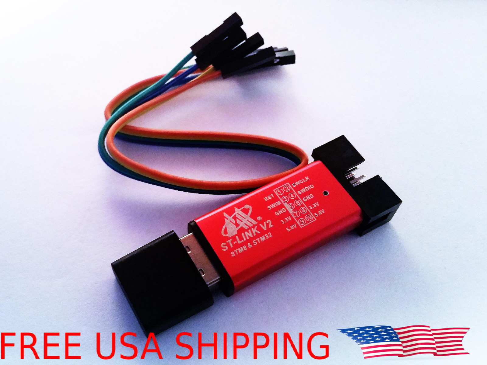 ST-Link V2 Mini STM8 STM32 STLINK Simulator Download Programming Unit USA SHIP