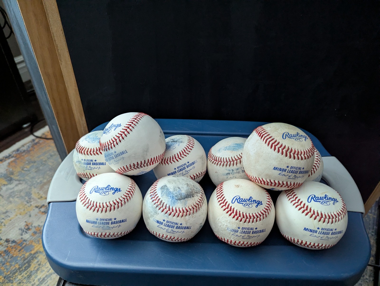Rawlings minor league baseballs used lot of 10