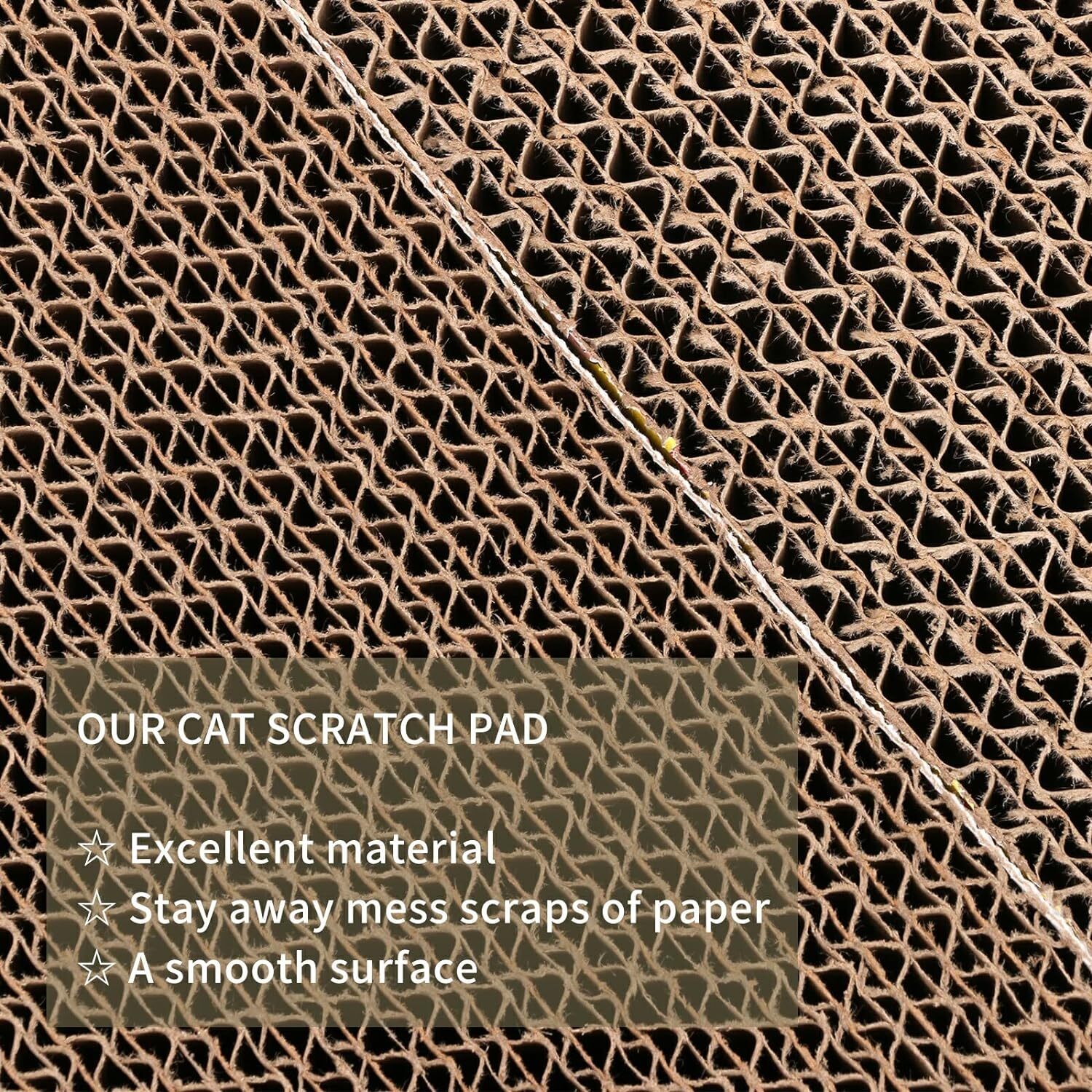 2x 5x Cat Scratch Pad Cat Scratcher Cardboard with Catnip Reversible Recyclable