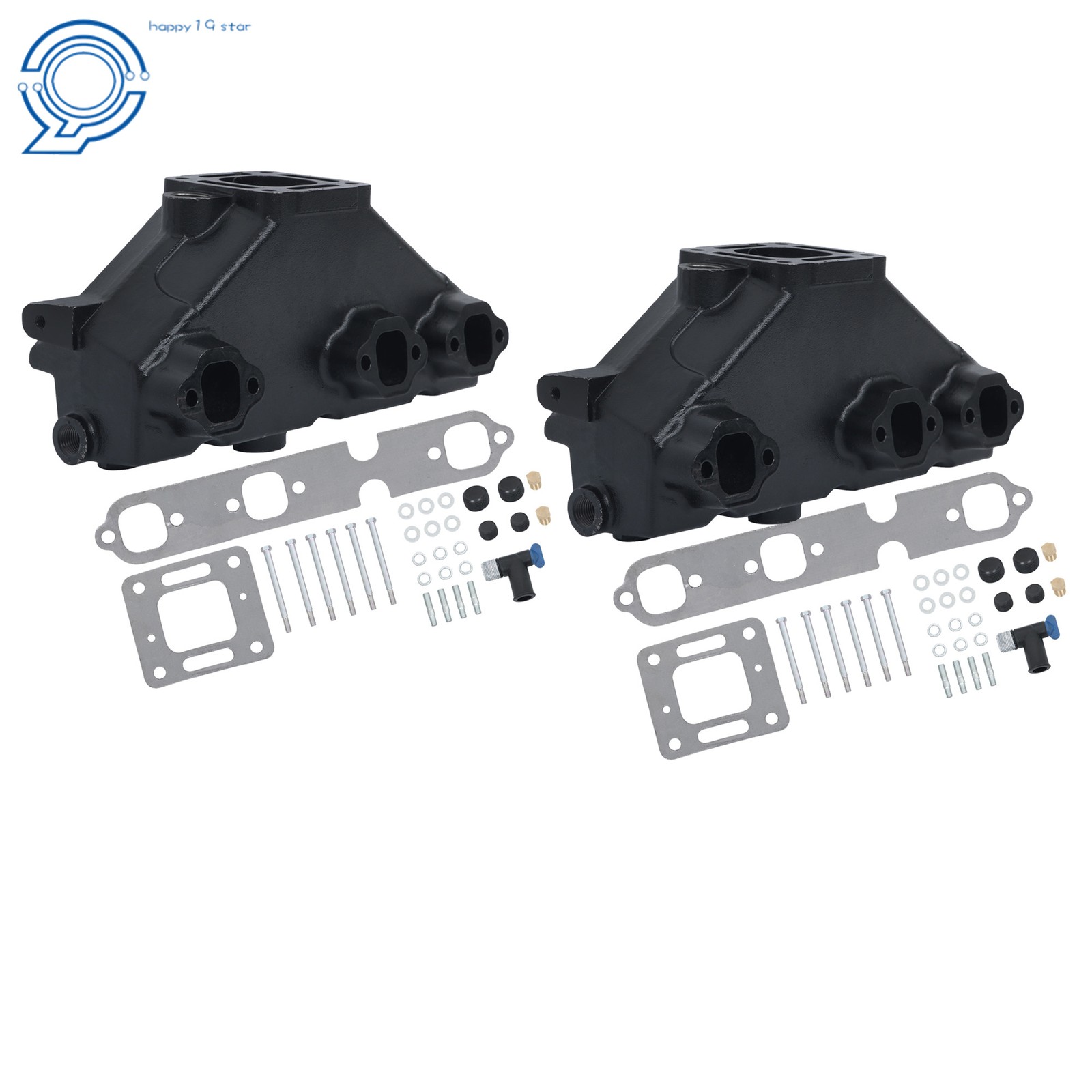 For Mercruiser Barr Marine 4.3L V6 1985-2002 99745 51220 Two Exhaust Manifolds