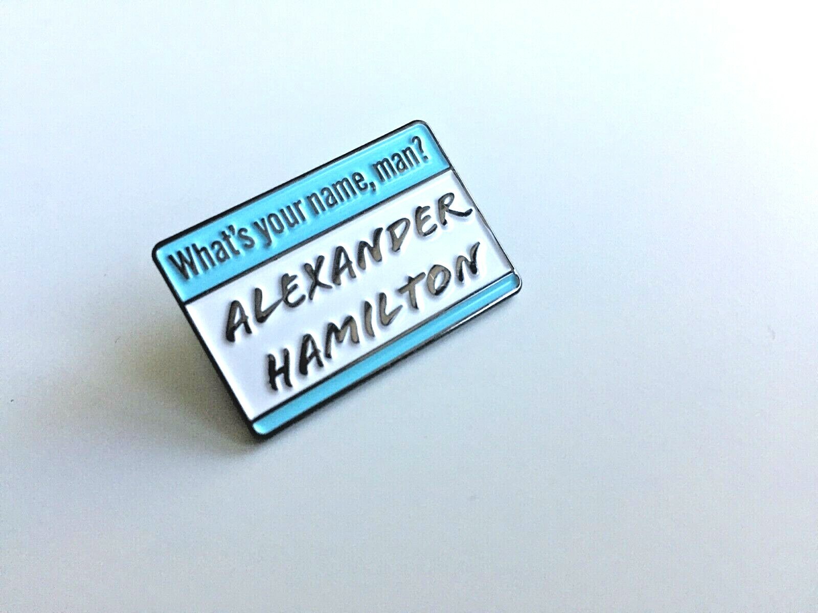 Alexander Hamilton Musical Musical Enamel Pin Brass Alexander what's my name