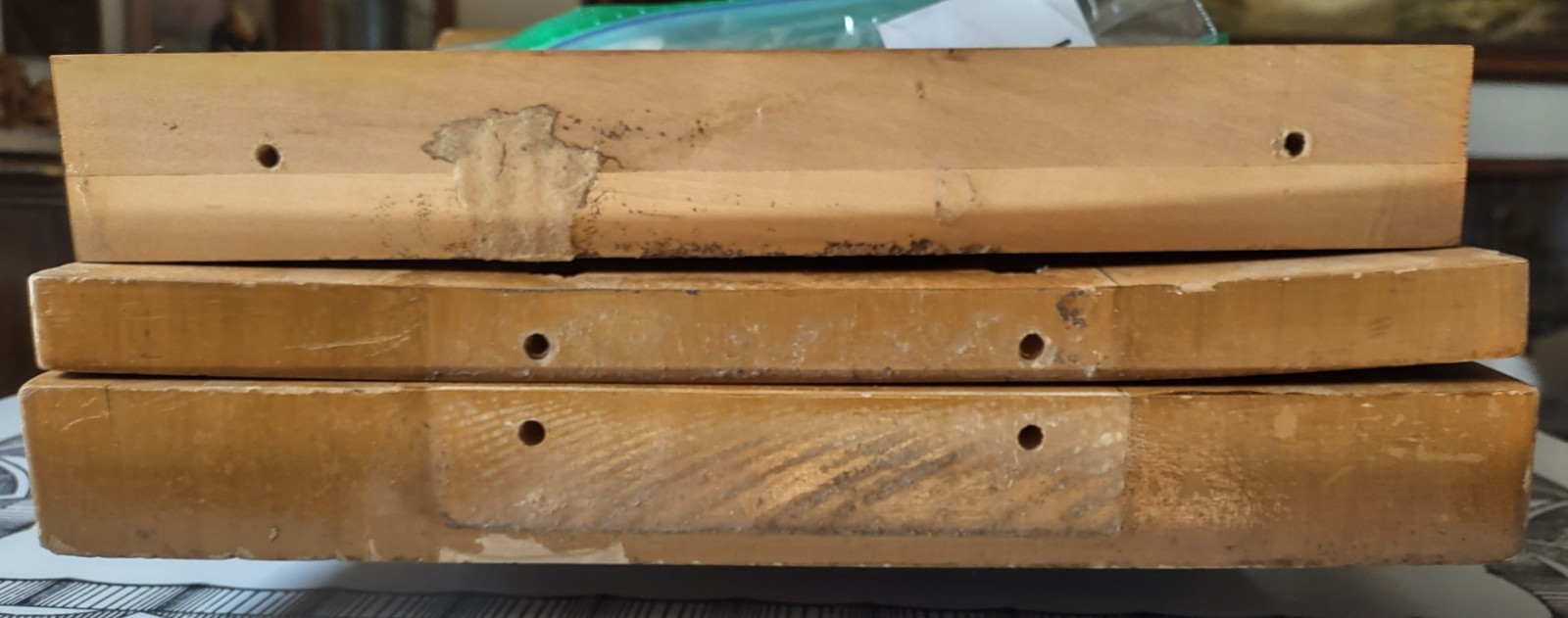 Gilbert Rohde Brown Saltman Style Art Deco Wood Table 1947? FOR RESTORATION