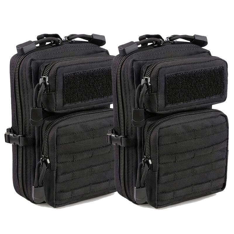 2-Pack Tactical MOLLE Pouches - Hunting Game Belt Bag for EDC Tools & Essentials