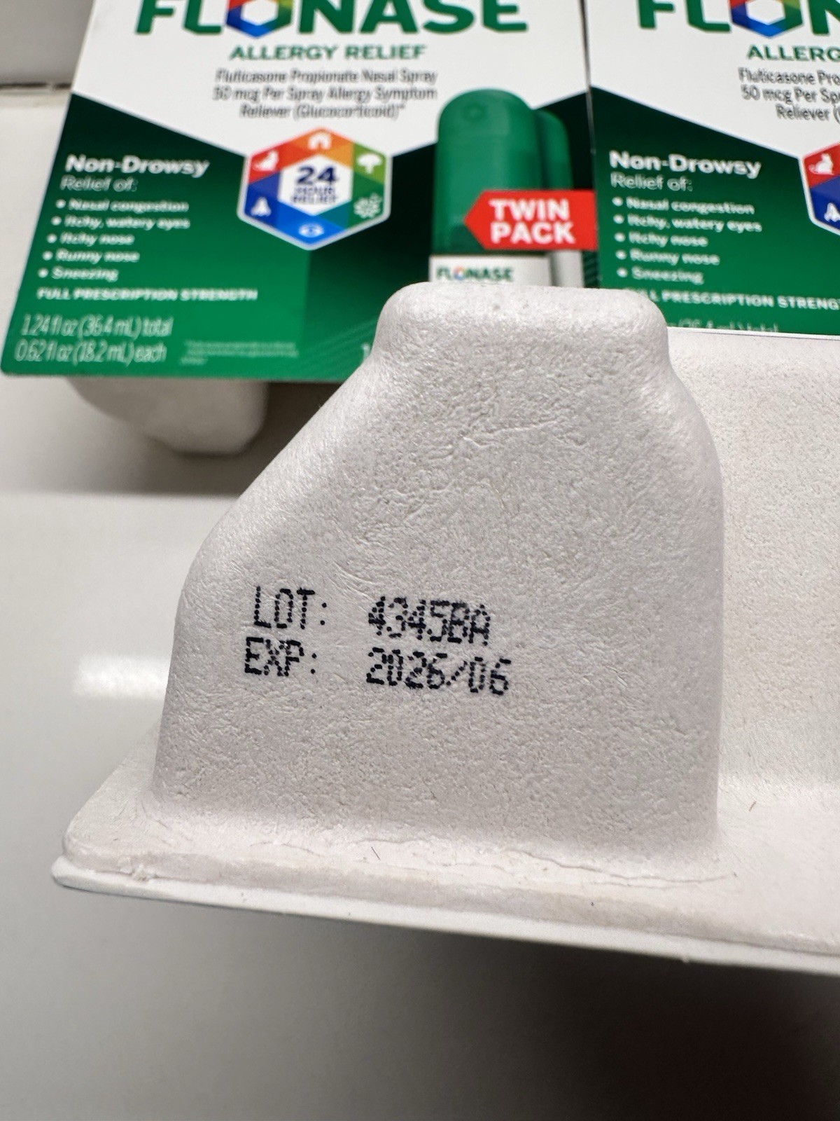 Lot Of 3 NEW Flonase Allergy Relief Nasal Twin Pack 144 Total Sprays Each 06/26