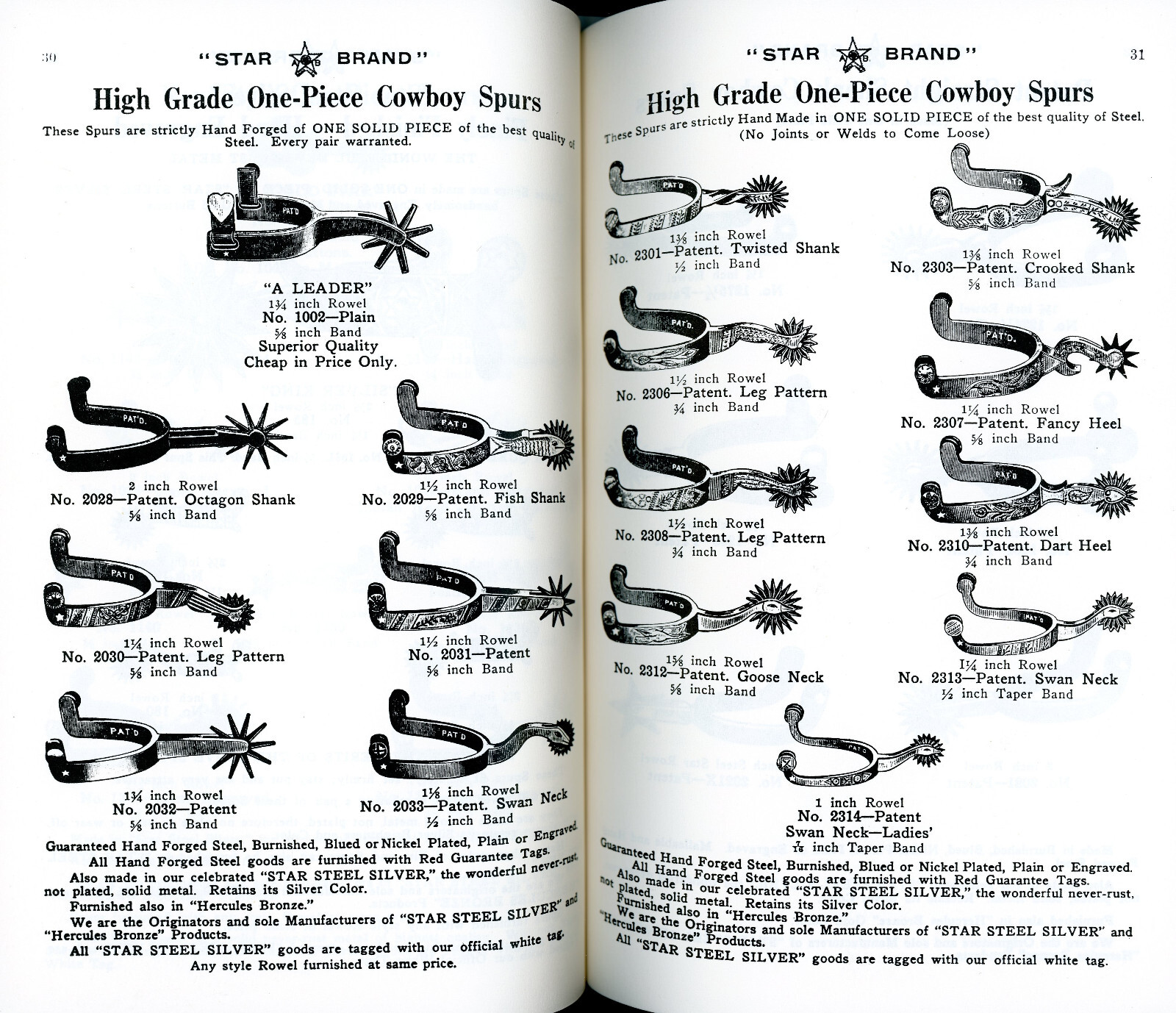 August Buermann MFG Cowboy Catalog Illustrated #35 NEW Reprint Western Americana