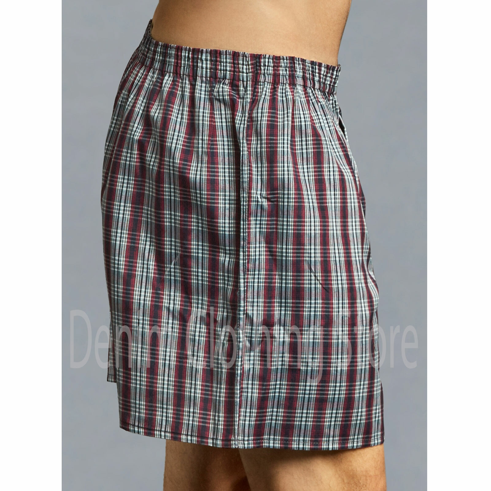 Men Knocker Boxer Trunk 3 6 12 Pack Lot Plaid Shorts Checkered Underwear Briefs