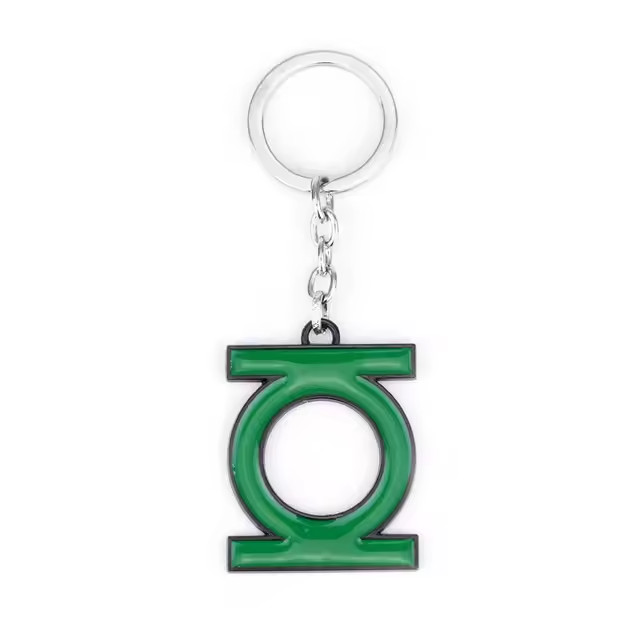 GREEN LANTERN KEYCHAIN Superhero Logo DC Comics DieCut Pendant Key Chain/Keyring