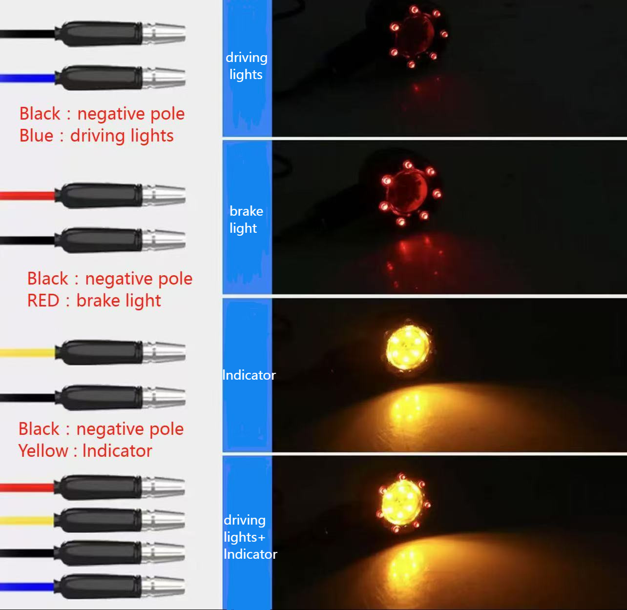 4X Motorcycle LED Turn Signals Blinker Light For Harley Sportster XL 1200 883