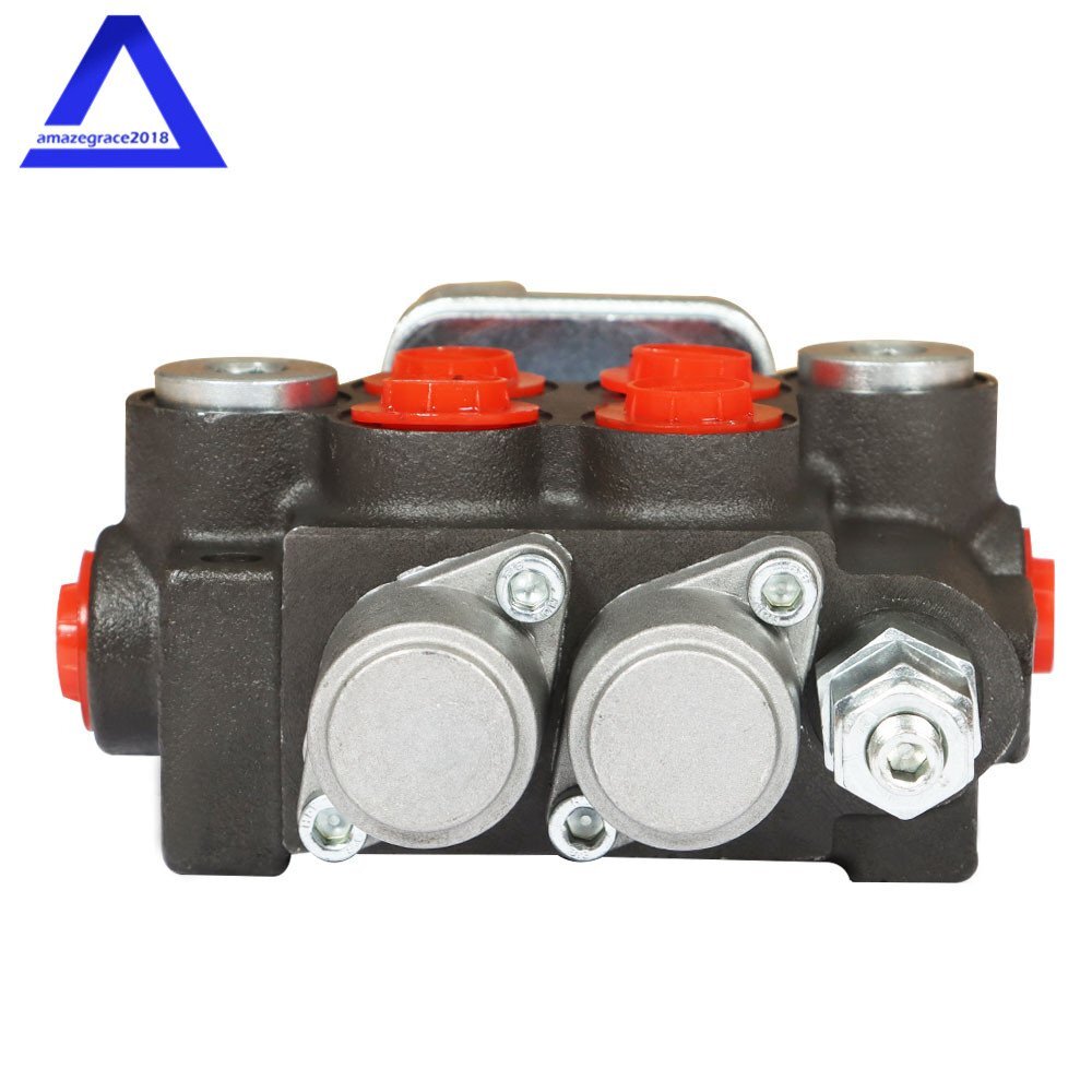 2 Spool 11GPM Hydraulic Control Valve Double Acting Tractor Loader W/Joystick