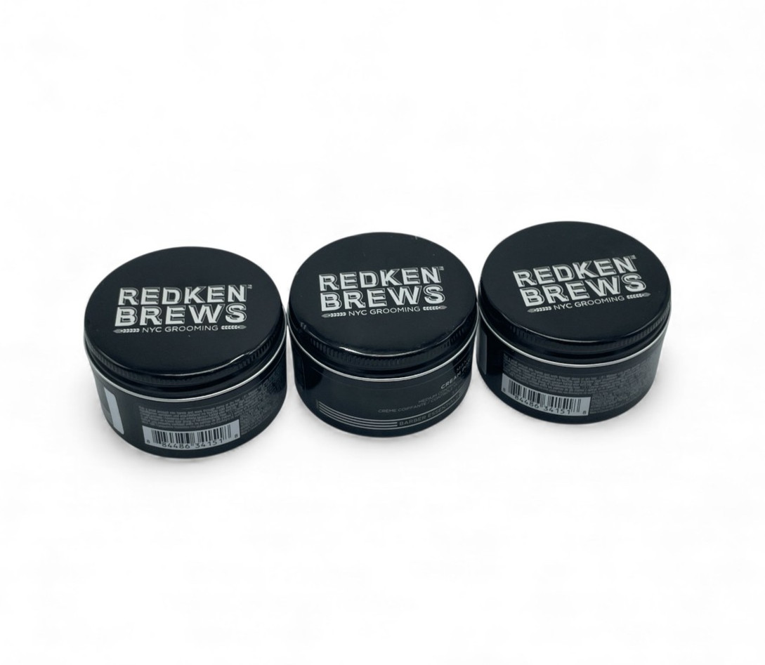 Redken Brews Cream Pomade for Men 3pk
