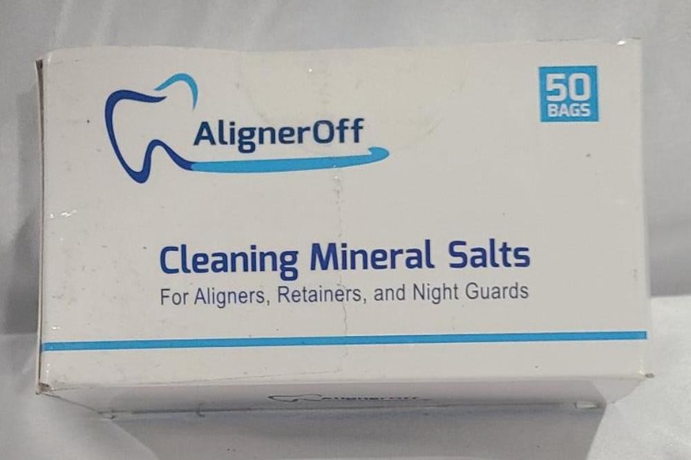 AlignerOff Cleaning Mineral Salt Cleaner Crystals Aligners Retainers Ex 11/25 3g