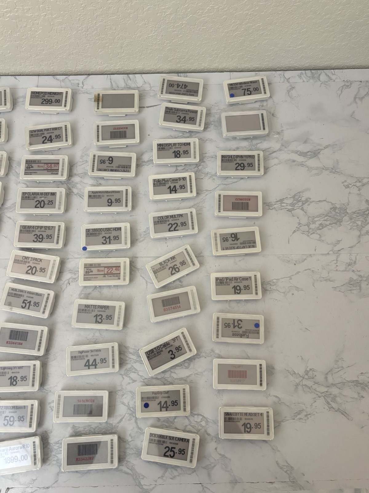 LOT OF 50 Electronic Shelf Price Labels Altierre ETAG210E4 2.5X1 Inch