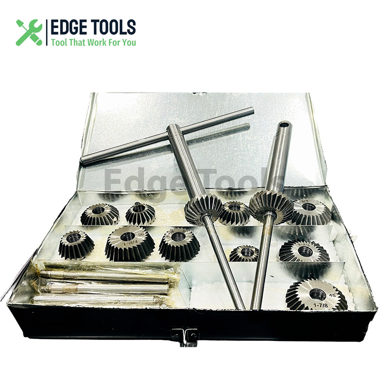 Engine Valve Seat Cutter Carbon Steel HCS Cutter  10 Pcs Set With Metal Box USA