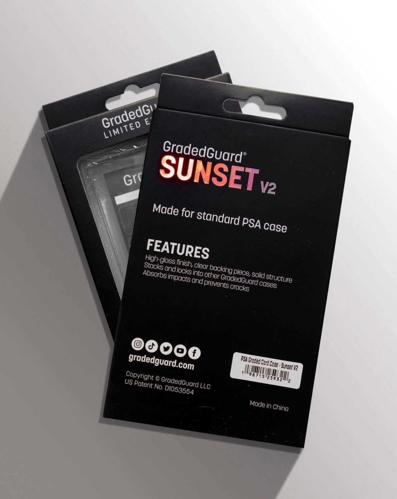 GradedGuard PSA Graded Card Case Guard Protector SUNSET V2 Limited Edition