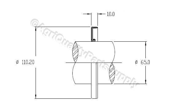Rotary Cutter Gearbox Output Oil Seal, Rhino 00770726, 05-019 Free Shipping