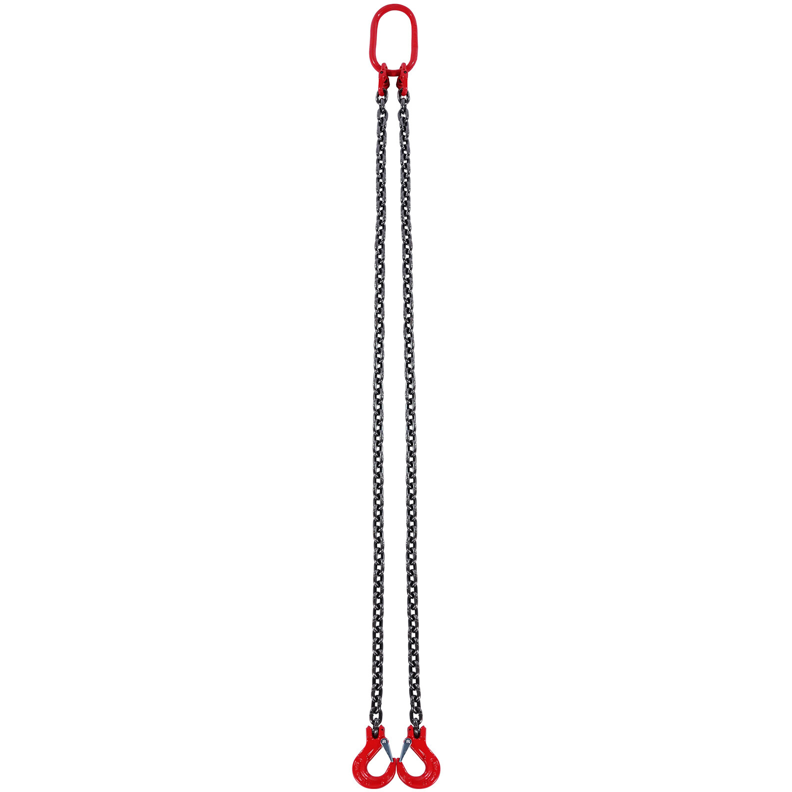VEVOR 5/16" x 5' Chain Sling 2 Legs G80 Lifting Chain with Grab Hooks 6600 lbs