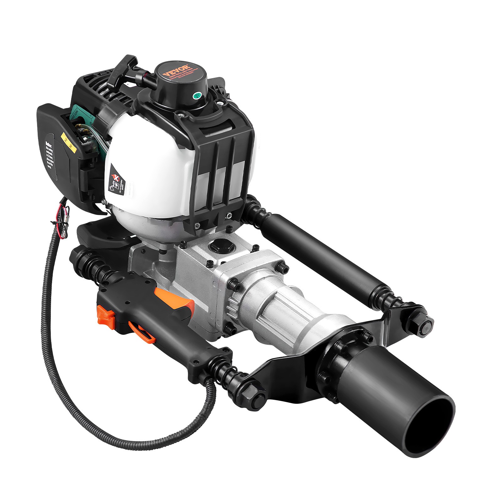 VEVOR 37.77cc Gas Powered T Post Driver 4 Stroke Fence Piling Pounder w/ 2 Head