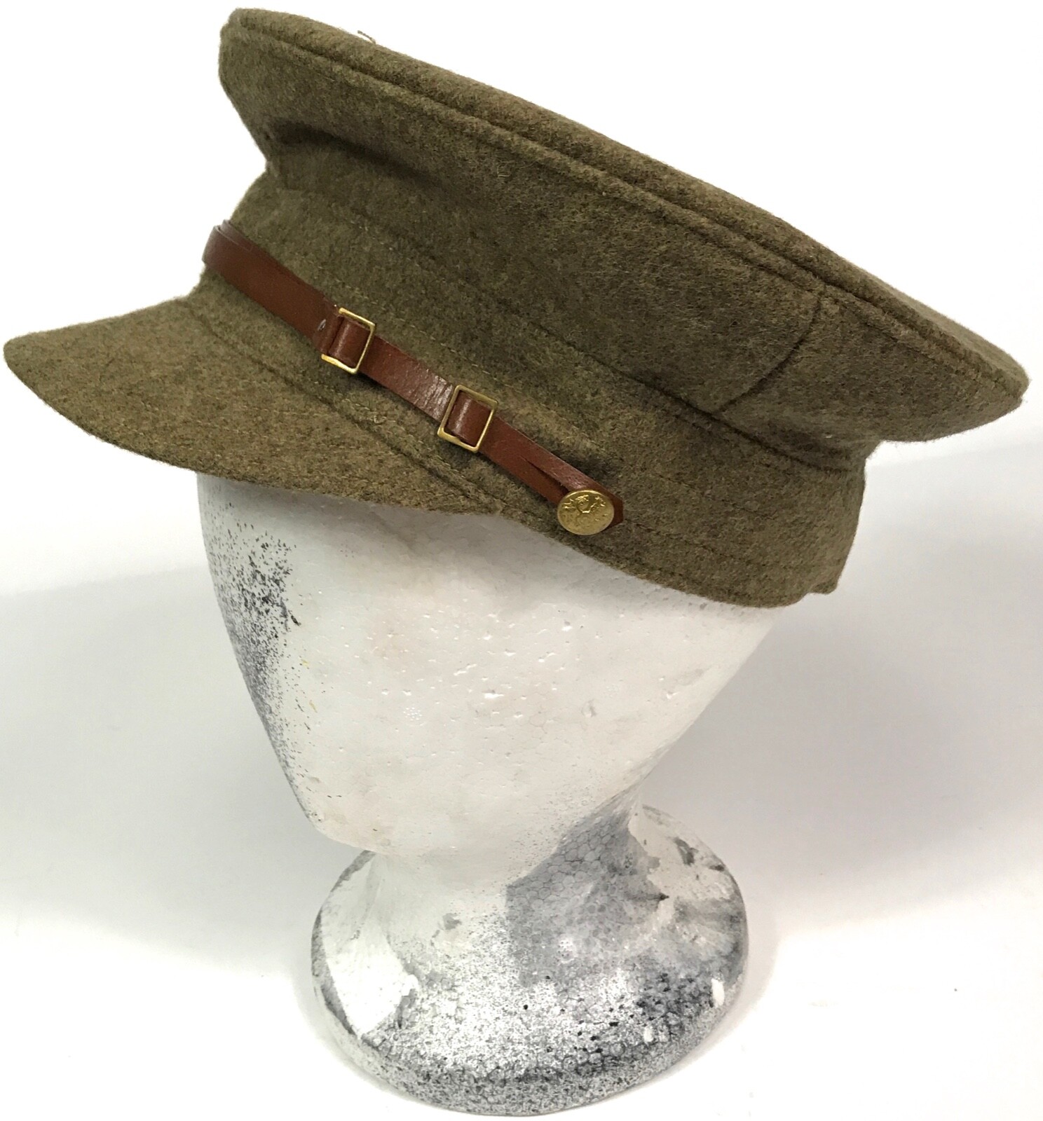WWI BRITISH M1915 WOOL TRENCH CAP- XLARGE