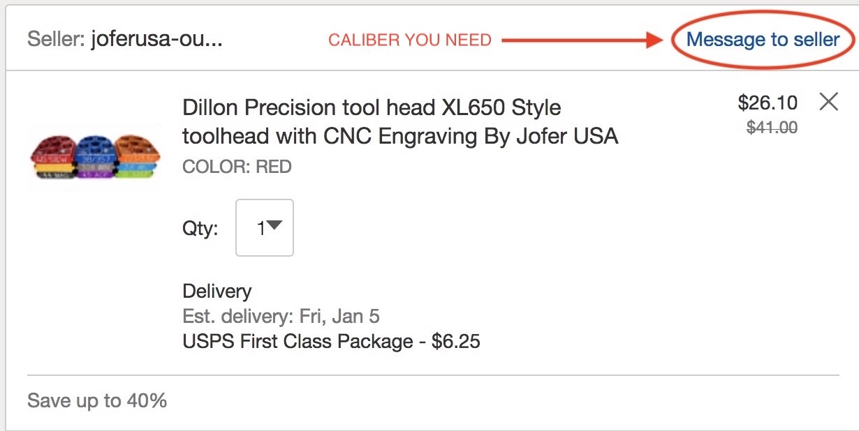 Dillon Precision tool head XL650/750 Style toolhead with CNC Engraving