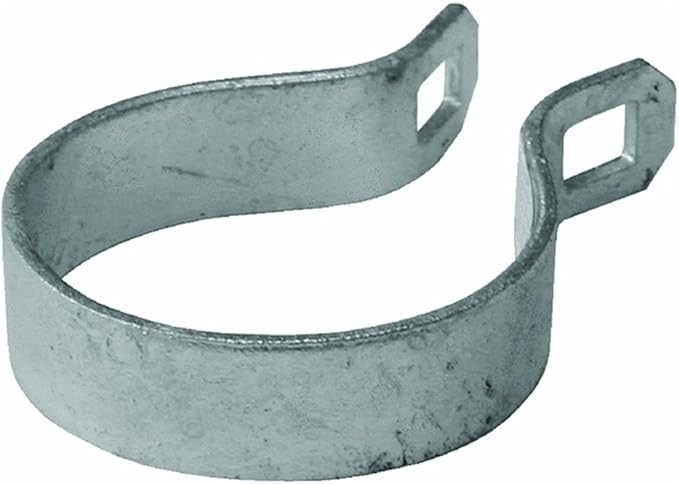 Galvanized Chain Link Brace Band, 2-3/8 In. Lot of 11 - Without bolts - NOS