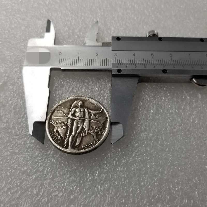 1926 S Oregon Trail Commemorative Silver Half Uncirculated Dollar 50C