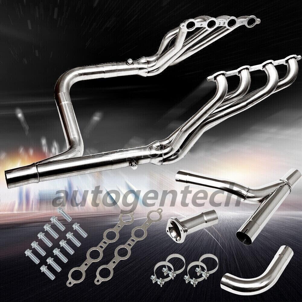 Fit 99-06 Chevy GMC Sierra Silverado1500 GMT800 Headers Exhaust Manifold +Y Pipe