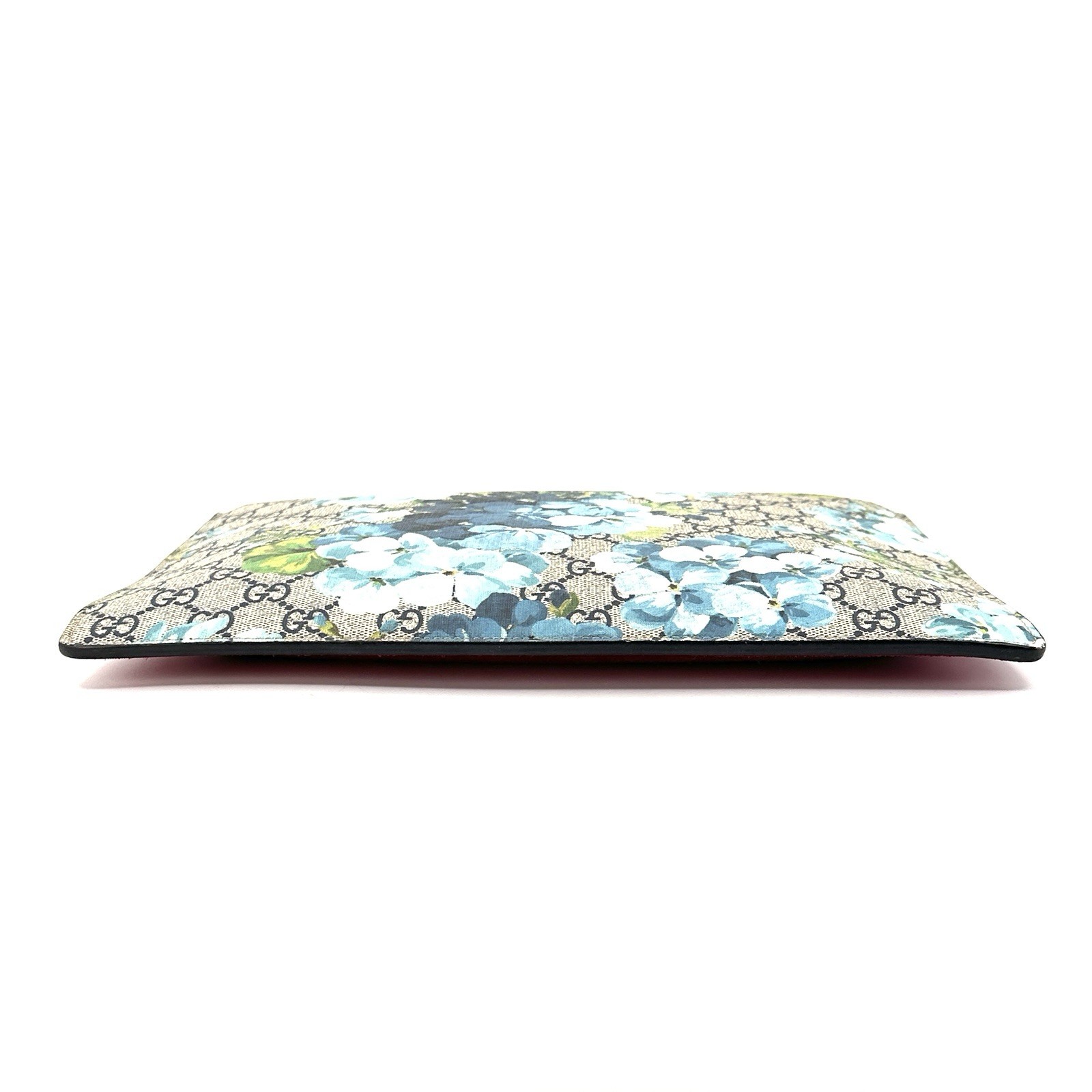 GUCCI Blooms Clutch Bag Purse Flower GG Blue Flora Authentic
