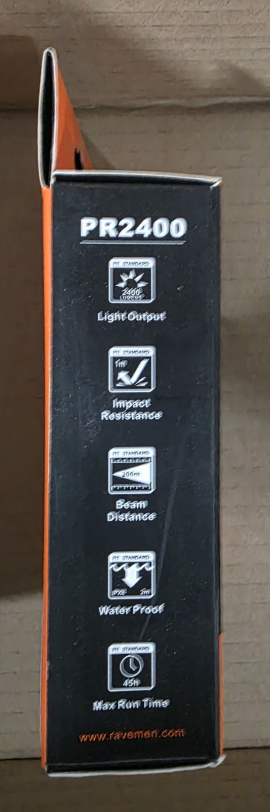 RAVEMEN PR2400 Bicycle Front Light, 2400 Lumens, Black HEADLIGHT - BRAND NEW 🔥