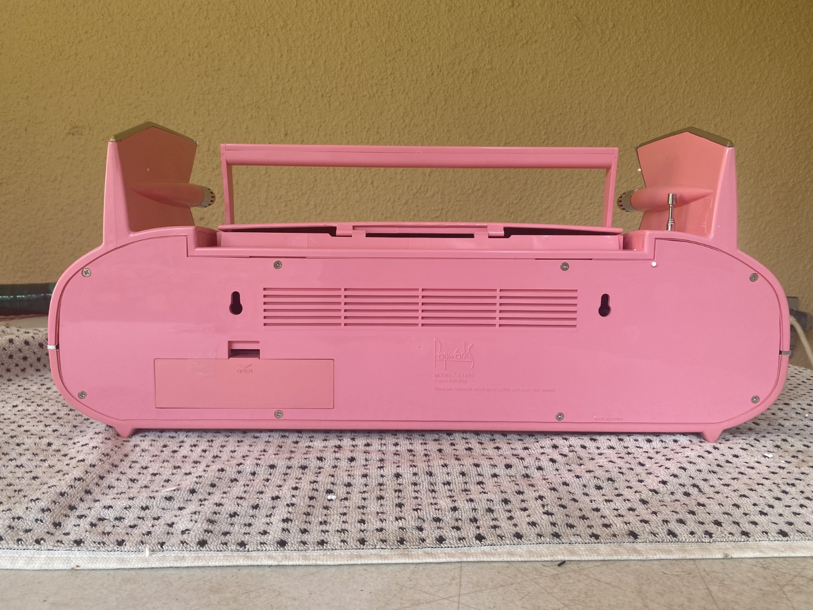 Vintage Boombox CADILLAC RADIO By Popworks 3-1489 Cassette AM FM ***SEE VIDEO***