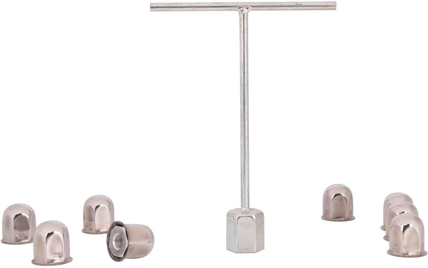 2005-2021 Ford F450/F550 19.5" 10 Lug Dually Wheel Simulators Stainless Steel