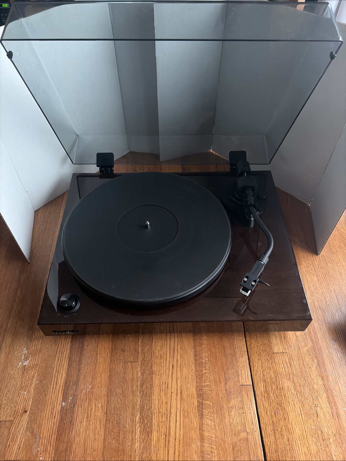 Fluance RT81 Elite High Fidelity Vinyl Turntable Record Player - Walnut