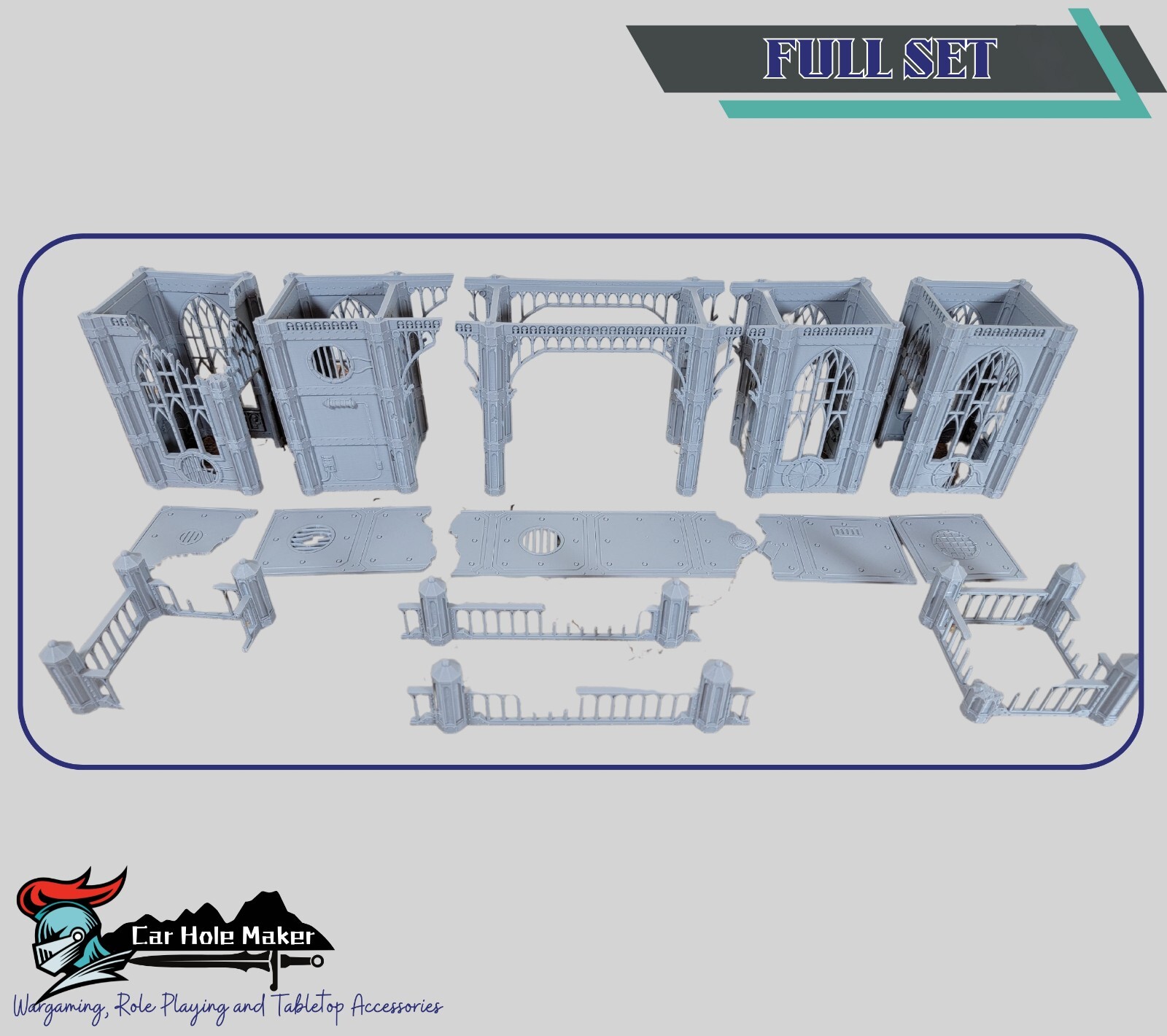 Gothic Towers & Walkways for 28mm-32mm Sci-Fi Wargames and Grimdark Battles